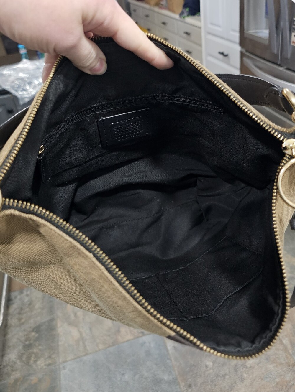 Coach Skylar Hobo Bag with Varsity Stripe - MRSP $398 - Picture 7 of 13